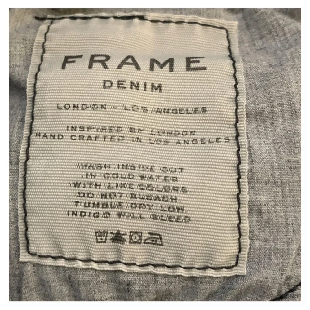 Frame Black Le High Skinny High Waist Ripped Knee Denim Jeans - Picture 12 of 13